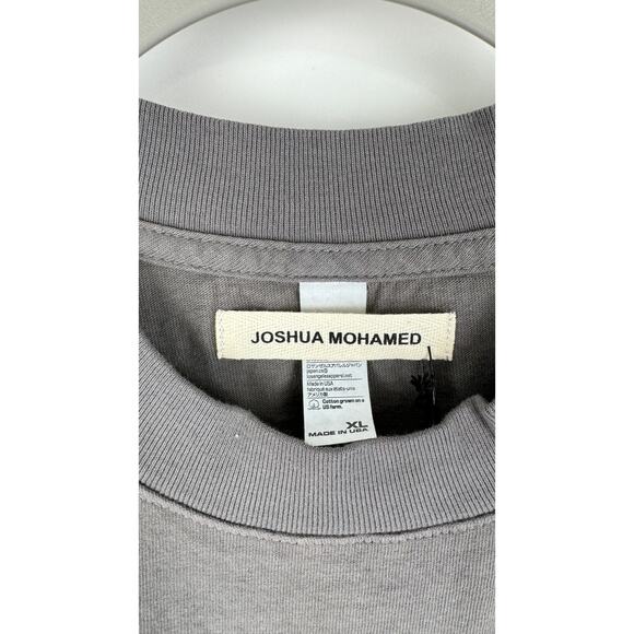 Joshua Mohamed Short Sleeve Staff T Shirt Charcoal Grey Mens XL New Tee - Picture 8 of 12